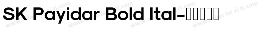 SK Payidar Bold Ital字体转换